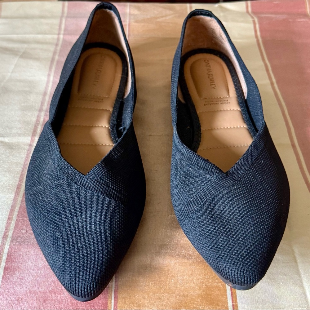 Cynthia Rowley Black Ballet Flats 9.5